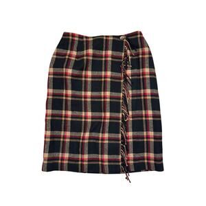 NWT Plaid Wrap Skirt